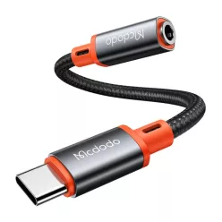   USB-C - AUX mini jack 3,5 mm audio adapter Mcdodo CA-7561, DAC, 0,11 m (fekete)