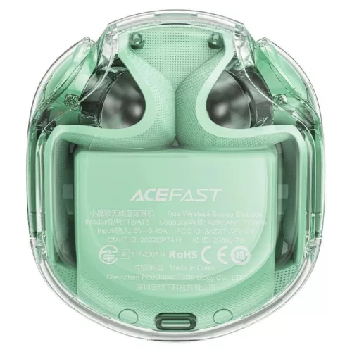 Acefast T8 TWS Bluetooth vezeték nélküli fülhallgató mentazöld