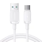 Joyroom Multi-Színes Sorozat A14 USB-A / USB-C 3A Kábel 1.2m - Fehér