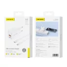 Foneng EU56 1xUSB-A, 1xUSB-C, 20W (Fehér) + USB-A - Lightning kábel