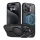 iPhone 16 Pro Fagyos Fekete ESR Classic Hybrid tok beépített állvánnyal (HaloLock)