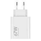 XIAOMI eredeti töltő USB A QC3.0 3A 67W MDY-12-EH fehér bulk