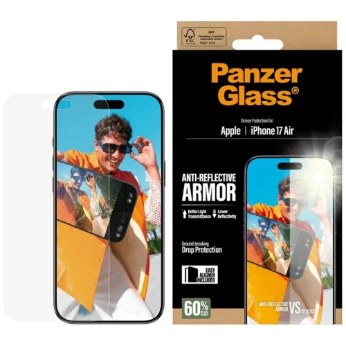 iPhone 17 Air PanzerGlass Armor Anti-Reflective EasyAligner Edzett üveg üvegfólia