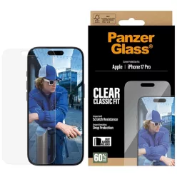   iPhone 17 Pro PanzerGlass Classic Fit EasyAligner Edzett Üveg Üvegfólia