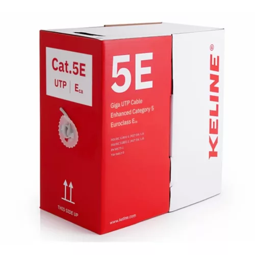 KELine giga fali kábel UTP (U/UTP) 4x2xAWG24 Cat.5E, PVC 305 m-es dob