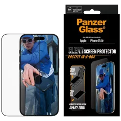   PanzerGlass Ultra-Wide Fit Fastfit edzett üvegfólia iPhone Air üvegfólia