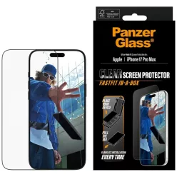   iPhone 17 Pro Max PanzerGlass Ultra-Wide Fit Fastfit edzett üveg üvegfólia