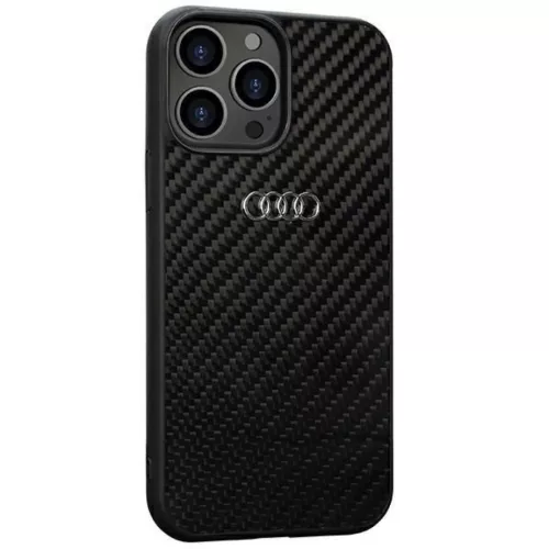 iPhone 13 Pro Max 6.7" fekete/fekete Audi Carbon Fiber tok
