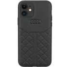 iPhone 11 6.1" fekete/fekete Audi Genuine Leather keménytok AU-TPUPCIP11R-Q8/D1-BK tok