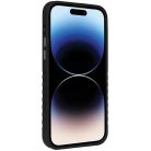 iPhone 14 Pro fekete és piros Audi Genuine Leather tok MagSafe kompatibilitással