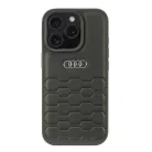 iPhone 16 Pro fekete Audi szintetikus bőr fliptok