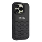 iPhone 16 Pro fekete Audi szintetikus bőr fliptok