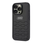 iPhone 16 Pro fekete Audi szintetikus bőr fliptok