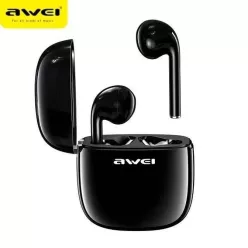   Bluetooth 5.0 TWS Fülhallgató + AWEI Dokkoló Állomás (T28) fekete