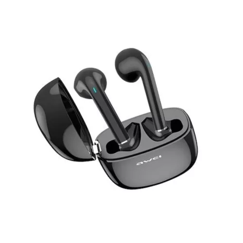Bluetooth 5.0 TWS Fülhallgató + AWEI Dokkoló Állomás (T28) fekete