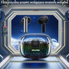 Bluetooth 5.3 AWEI T52 Pro2 TWS fülhallgató + töltőállomás fekete/fekete