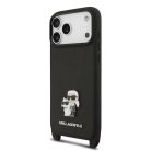 Apple iPhone 17 Pro Max Karl Lagerfeld Saffiano Crossbody Pánt Metal Karl és Choupette tok