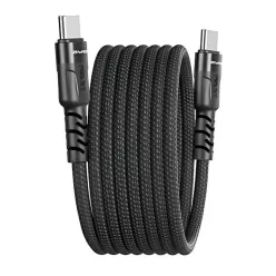 AWEI CL-166T USB-C to USB-C Mágneses Kábel Fekete