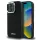 iPhone 16 Pro Fekete DKNY Plain Silver Logo MagSafe tok