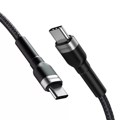Wozinsky WNBCC1 USB-C / USB-C PD 65W kábel 1 m - fekete
