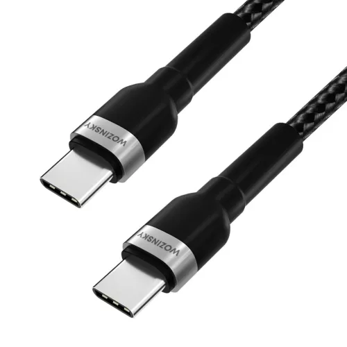 Wozinsky WNBCC1 USB-C / USB-C PD 65W kábel 1 m - fekete