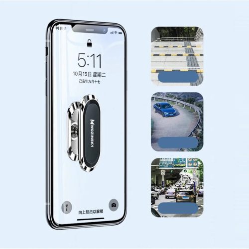 Wozinsky Mágneses autós telefontartó műszerfalra fekete (WMH-06)