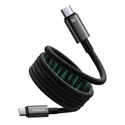   Baseus Tungsten Gold mágneses USB-C / USB-C kábel 100W 1m - fekete