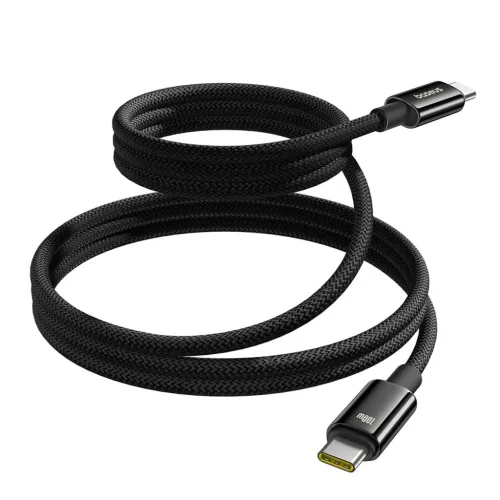 Baseus Tungsten Gold mágneses USB-C / USB-C kábel 100W 1m - fekete