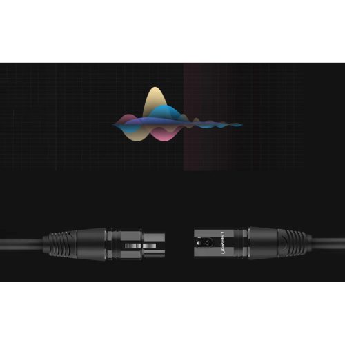UGREEN AV130 XLR anya-apa XLR kábel, 3 m (fekete)