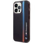 iPhone 14 Pro 6.1" fekete/fekete BMW BMHCP14L22HVGV IML Tricolor Stripe tok