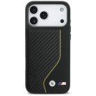 iPhone 17 Pro Max BMW M Carbon Line & Logo MagSafe sárga tok