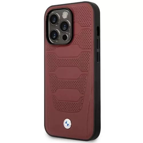 iPhone 14 Pro Max 6.7" Burgundy/burgundy Leather Seats Pattern MagSafe BMW BMHMP14X22RPSR tok