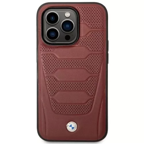 iPhone 14 Pro Max 6.7" Burgundy/burgundy Leather Seats Pattern MagSafe BMW BMHMP14X22RPSR tok