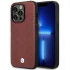 iPhone 14 Pro Max 6.7" Burgundy/Burgundy Leather Diamond Pattern MagSafe BMW BMHMP14X22RFGR tok
