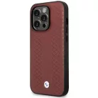 iPhone 14 Pro Max 6.7" Burgundy/Burgundy Leather Diamond Pattern MagSafe BMW BMHMP14X22RFGR tok
