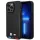 iPhone 14 Pro Max 6.7" fekete / fekete BMW BMHMP14X22PTDK Bőr Dombornyomott Tricolor MagSafe tok