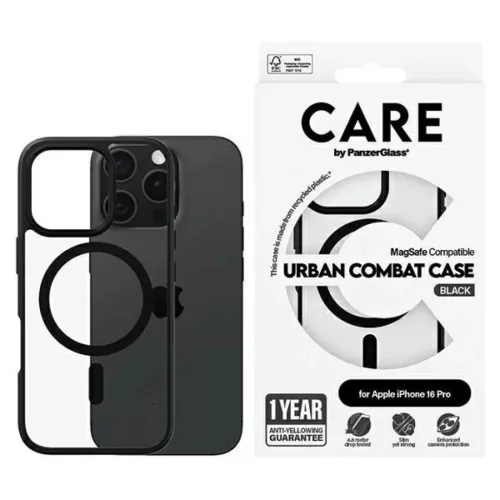 iPhone 16 Pro 6.3" MagSafe 1358 CARE by PanzerGlass Flagship Urban tok