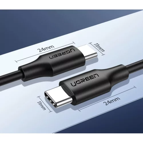 UGREEN USB-C - USB-C 0,5 m-es kábel (fekete)