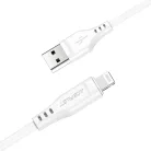USB to Lightning fehér Acefast Data Cable (C3-02) 2.4A, 480Mbps, MFi tanúsítvánnyal, 1.2m