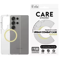   Samsung Galaxy S25 Ultra Átlátszó CARE by PanzerGlass Flagship Urban Combat Chardonnay QI tok