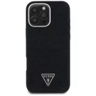 iPhone 16 Pro Fekete Guess HC MagSafe FW Farmer Háromszög Logós tok