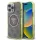 iPhone 16 Pro Barna Guess IML 4G Glitter és Triangle Logo MagSafe tok