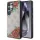 Guess Bőr 4G Virág Minta Fém Klasszikus Logó MagSafe Tok Samsung Galaxy S25 Ultra - Rózsaszín