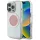 iPhone 16 Pro Rózsaszín Guess IML Metal Colored Circle Classic Logo MagSafe tok