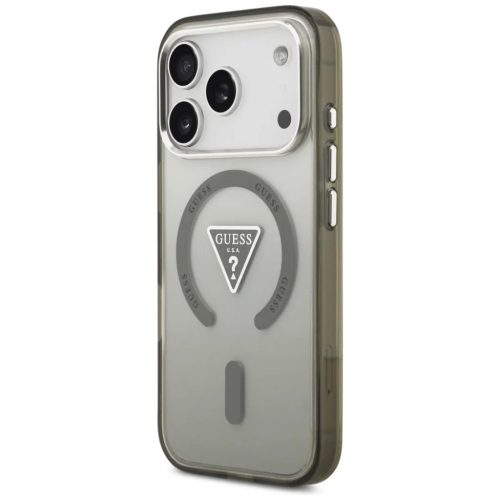 iPhone 17 Pro Max Guess IML Gradient Triangle Logo MagSafe (GUHMP17XHGTMLCGA) - Khaki tok