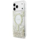 iPhone 17 Pro Max Guess Arany Resin Bottom Glitter MagSafe tok
