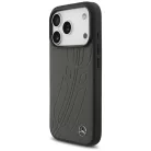 iPhone 17 Pro Mercedes bőr nagy babérlevél MagSafe tok antracit