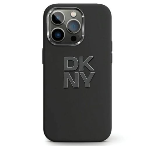 Original Case DKNY hardcase Liquid Silicone Metal Logo DKHCP15XSMCBSK tok iPhone 15 Pro Max fekete