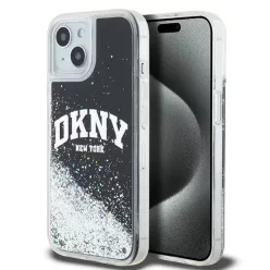  DKNY Original kemény tok, Liquid Glitter Big Logo DKHCP15MLBNAEK iPhone 15 Plus fekete tok