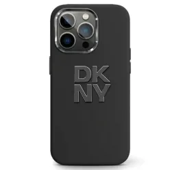   Eredeti DKNY keménytok Liquid Silicone Metal Logo DKHCP15MSMCBSK iPhone 14 Plus/15 Plus fekete tok